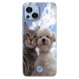Cekuonline Reeder S23 Pro Max ile Uyumlu Kılıf, Pet Friends Temalı Desenli, Darbe Emici Silikon