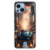 Cekuonline Reeder S23 Pro Max ile Uyumlu Silikon Kılıf, Modern Car Temalı Desenli, Darbe Emici