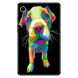 Cekuonline Samsung Galaxy Tab A9 SM-X110 8.7" ile Uyumlu Tablet Kılıfı, Desenli Silikon, Yavru Pitbull, Çok Renkli avonm-v-cvr453180