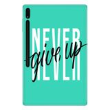 Cekuonline Samsung Galaxy Tab S10+ Plus SM-X820 12.4" ile Uyumlu Desenli Silikon Kılıf, Asla Pes Etme avonm-v-cvr454594