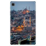 Cekuonline Samsung Galaxy Tab S6 Lite SM-P610 10.4" ile Uyumlu Desenli Silikon Kılıf, Galata avonm-v-cvr453240