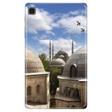 Cekuonline Samsung Galaxy Tab S6 Lite SM-P610 10.4" ile Uyumlu Kılıf, Desenli Silikon, İstanbul Mimari avonm-v-cvr453264