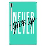 Cekuonline Samsung Galaxy Tab S7 Plus SM-T970 12.4" ile Uyumlu Desenli Silikon Kılıf, Asla Pes Etme avonm-v-cvr452206