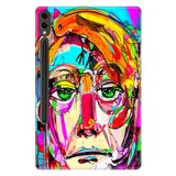 Cekuonline Samsung Galaxy Tab S9 FE Plus SM-X610 12.4" ile Uyumlu Desenli Silikon Kılıf, Çok Renkli avonm-v-cvr453608