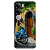 Cekuonline Vivo V40 Lite ile Uyumlu Kılıf, Şirin Evim Temalı Desenli, Darbe Emici Silikon