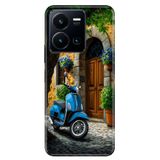 Cekuonline Vivo Y22S ile Uyumlu Şirin Evim Temalı Desenli Darbe Emici Silikon Kılıf, Çok Renkli
