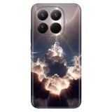 Cekuonline Xiaomi Mi 15T Pro ile Uyumlu Silikon Kılıf, Bulutların Oyunu Temalı Desenli, Darbe Emici, Çok Renkli