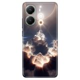 Cekuonline Xiaomi Poco X7 Pro ile Uyumlu Kılıf, Bulutların Oyunu Temalı Desenli, Darbe Emici Silikon