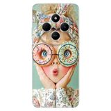 Cekuonline Xiaomi Redmi 14C ile Uyumlu Donut Güzeli Temalı Desenli Darbe Emici Silikon Kılıf, Çok Renkli