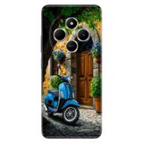 Cekuonline Xiaomi Redmi 14C ile Uyumlu Şirin Evim Temalı Desenli Darbe Emici Silikon Kılıf, Çok Renkli