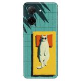 Cekuonline Xiaomi Redmi A5 ile Uyumlu Kılıf, Sleep Cat Temalı Desenli, Darbe Emici Silikon, Çok Renkli