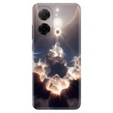 Cekuonline Xiaomi Redmi A5 ile Uyumlu Silikon Kılıf, Bulutların Oyunu Temalı Desenli, Darbe Emici, Çok Renkli