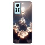 Cekuonline Xiaomi Redmi Note 12 Pro 4G ile Uyumlu Kılıf, Bulutların Oyunu Temalı Desenli, Darbe Emici Silikon