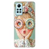 Cekuonline Xiaomi Redmi Note 12 Pro 4G ile Uyumlu Kılıf, GirlDonut Temalı Desenli, Darbe Emici Silikon