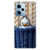 Cekuonline Xiaomi Redmi Note 12 Pro 5G ile Uyumlu Duck Duck Temalı Desenli Darbe Emici Silikon Kılıf, Çok Renkli