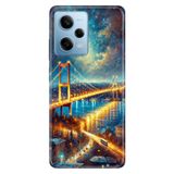 Cekuonline Xiaomi Redmi Note 12 Pro 5G ile Uyumlu İstanbul Kolaj Temalı Desenli Darbe Emici Silikon Kılıf