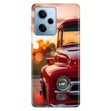 Cekuonline Xiaomi Redmi Note 12 Pro 5G ile Uyumlu Kamyonet Temalı Desenli Darbe Emici Silikon Kılıf