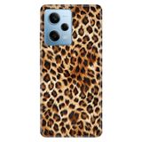 Cekuonline Xiaomi Redmi Note 12 Pro 5G ile Uyumlu Kılıf, Afrika Leopar Temalı Desenli, Darbe Emici Silikon