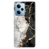 Cekuonline Xiaomi Redmi Note 12 Pro 5G ile Uyumlu Kılıf, Batı Mermer Temalı Desenli, Darbe Emici Silikon