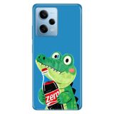 Cekuonline Xiaomi Redmi Note 12 Pro 5G ile Uyumlu Kılıf, Diyet Temalı Desenli, Darbe Emici Silikon