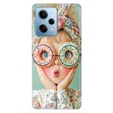 Cekuonline Xiaomi Redmi Note 12 Pro 5G ile Uyumlu Kılıf, Donut Güzeli Temalı Desenli, Darbe Emici Silikon