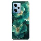 Cekuonline Xiaomi Redmi Note 12 Pro 5G ile Uyumlu Kılıf, Flowers Temalı Desenli, Darbe Emici Silikon
