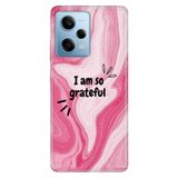 Cekuonline Xiaomi Redmi Note 12 Pro 5G ile Uyumlu Kılıf, Grateful Temalı Desenli, Darbe Emici Silikon