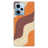 Cekuonline Xiaomi Redmi Note 12 Pro 5G ile Uyumlu Kılıf, Kahve Tonu Desenli, Darbe Emici Silikon