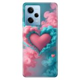Cekuonline Xiaomi Redmi Note 12 Pro 5G ile Uyumlu Kılıf, Kalp Atışım Temalı Desenli, Darbe Emici Silikon