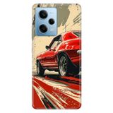 Cekuonline Xiaomi Redmi Note 12 Pro 5G ile Uyumlu Kılıf, Klasik Arabacım Temalı Desenli, Darbe Emici Silikon