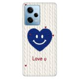 Cekuonline Xiaomi Redmi Note 12 Pro 5G ile Uyumlu Kılıf, Love U Temalı Desenli, Darbe Emici Silikon