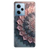 Cekuonline Xiaomi Redmi Note 12 Pro 5G ile Uyumlu Kılıf, Mandala Torin Temalı Desenli, Darbe Emici Silikon