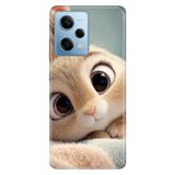 Cekuonline Xiaomi Redmi Note 12 Pro 5G ile Uyumlu Kılıf, Minnoş Tavşan Temalı Desenli, Darbe Emici Silikon