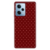 Cekuonline Xiaomi Redmi Note 12 Pro 5G ile Uyumlu Kılıf, Noktalı Temalı Desenli, Darbe Emici Silikon