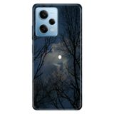 Cekuonline Xiaomi Redmi Note 12 Pro 5G ile Uyumlu Kılıf, Ormanda Gece Temalı Desenli, Darbe Emici Silikon