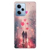 Cekuonline Xiaomi Redmi Note 12 Pro 5G ile Uyumlu Kılıf, Sevgililer Günü Temalı Desenli, Darbe Emici Silikon, Çok Renkli