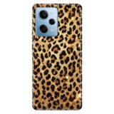 Cekuonline Xiaomi Redmi Note 12 Pro 5G ile Uyumlu Kılıf, Yaldızlı Leopar Desenli, Silikon, Darbe Emici