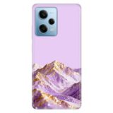 Cekuonline Xiaomi Redmi Note 12 Pro 5G ile Uyumlu Kristal Tepe Temalı Desenli Darbe Emici Silikon Kılıf