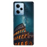Cekuonline Xiaomi Redmi Note 12 Pro 5G ile Uyumlu Roma Şehri Temalı Desenli Darbe Emici Silikon Kılıf