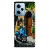 Cekuonline Xiaomi Redmi Note 12 Pro 5G ile Uyumlu Şirin Evim Temalı Desenli Darbe Emici Silikon Kılıf, Çok Renkli