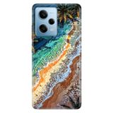Cekuonline Xiaomi Redmi Note 12 Pro 5G ile Uyumlu Tropical Ada Temalı Desenli Darbe Emici Silikon Kılıf