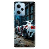Cekuonline Xiaomi Redmi Note 12 Pro 5G ile Uyumlu Yarışa Hazırlık Temalı Desenli Darbe Emici Silikon Kılıf