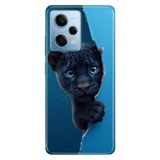 Cekuonline Xiaomi Redmi Note 12 Pro 5G ile Uyumlu Yavru Panter Temalı Desenli Darbe Emici Silikon Kılıf
