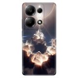 Cekuonline Xiaomi Redmi Note 13 Pro 4G ile Uyumlu Kılıf, Bulutların Oyunu Temalı Desenli, Darbe Emici Silikon