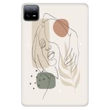 Cekuonline Xiaomi Redmi Pad 10.6" ile Uyumlu Desenli Silikon Kılıf, Kadın Siluet, UV Baskılı avonm-v-cvr459040