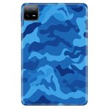 Cekuonline Xiaomi Redmi Pad 10.6" ile Uyumlu Desenli Silikon Kılıf, Mavi Kamuflaj avonm-v-cvr459071