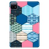 Cekuonline Xiaomi Redmi Pad 10.6" ile Uyumlu Desenli Silikon Kılıf, Patchwork, Çok Renkli avonm-v-cvr459094