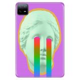 Cekuonline Xiaomi Redmi Pad 10.6" ile Uyumlu Desenli Silikon Kılıf, UV Baskılı, Ağlayan Heykel, Çok Renkli avonm-v-cvr458965