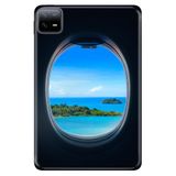 Cekuonline Xiaomi Redmi Pad 10.6" ile Uyumlu Desenli Silikon Kılıf, UV Baskılı, Uçaktan Bakış avonm-v-cvr459139