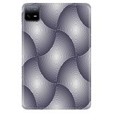 Cekuonline Xiaomi Redmi Pad 10.6" ile Uyumlu Kılıf, Desenli Silikon, Geometrik Halkalar, Çok Renkli avonm-v-cvr459013
